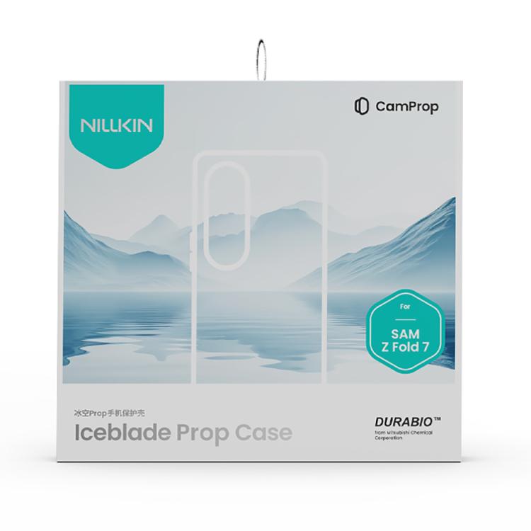 For Samsung Galaxy Z Fold7 5G NILLKIN Ice Sky Prop Series Frame Version Phone Case - Black