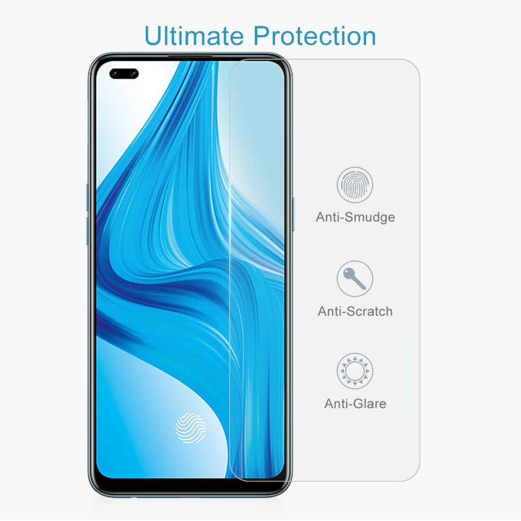 For OPPO F17 Pro 50 PCS 0.26mm 9H 2.5D Tempered Glass Film