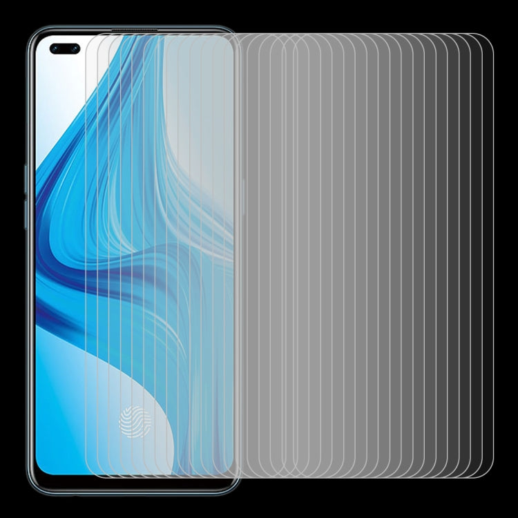 For OPPO F17 Pro 50 PCS 0.26mm 9H 2.5D Tempered Glass Film
