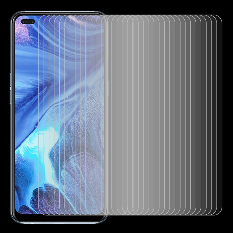 For OPPO Reno4 50 PCS 0.26mm 9H 2.5D Tempered Glass Film
