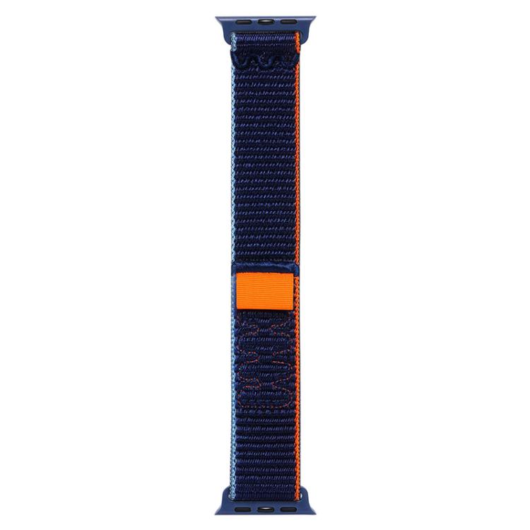 For Apple Watch Series 10 46mm Nylon Loop Watch Band with 3D Curved Film