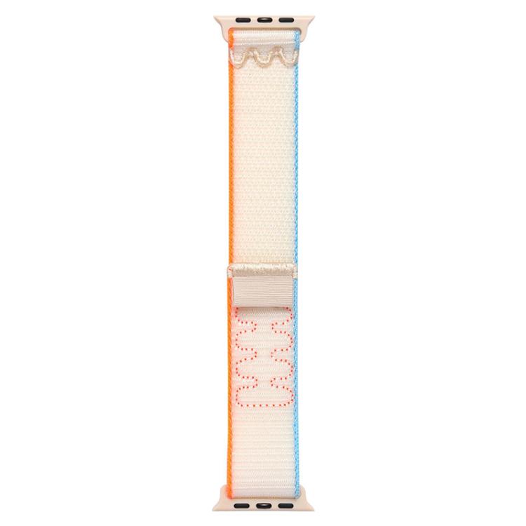 For Apple Watch Series 44mm Nylon Loop Watch Band with 3D Curved Film