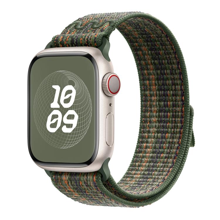 For Apple Watch Series 40mm Nylon Loop Watch Band with 3D Curved Film