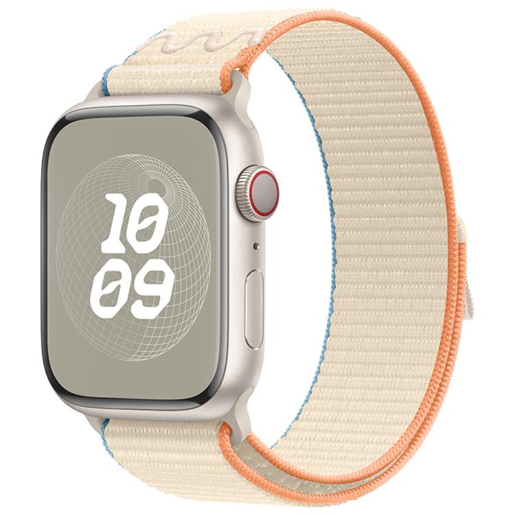 For Apple Watch Series 40mm Nylon Loop Watch Band with 3D Curved Film