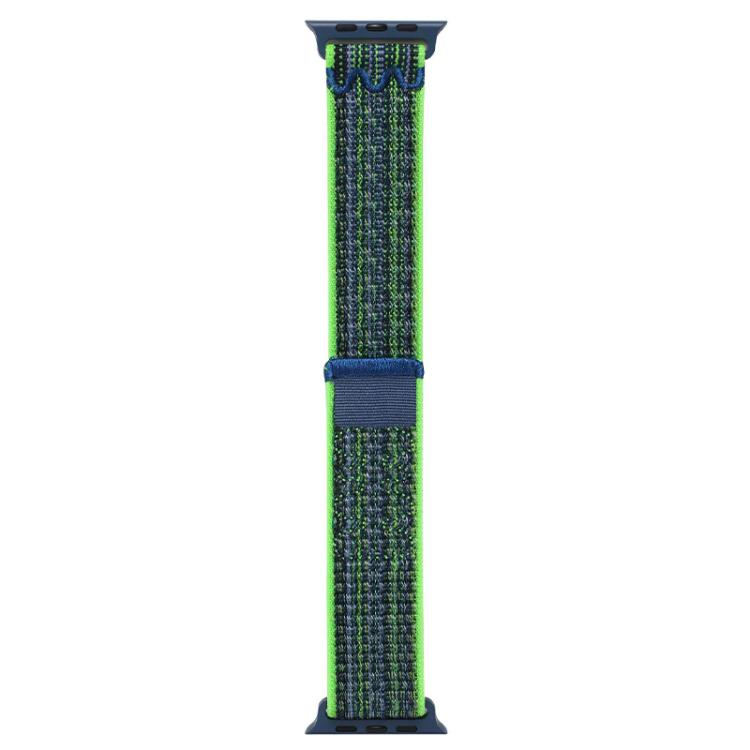 For Apple Watch Series 41mm Nylon Loop Watch Band with 3D Curved Film