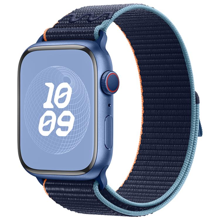 For Apple Watch Series 38mm Nylon Loop Watch Band with 3D Curved Film