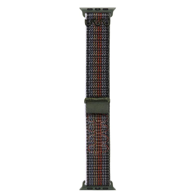 For Apple Watch Series 38mm Nylon Loop Watch Band with 3D Curved Film