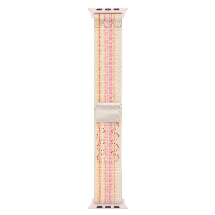 For Apple Watch Series 38mm Nylon Loop Watch Band with 3D Curved Film