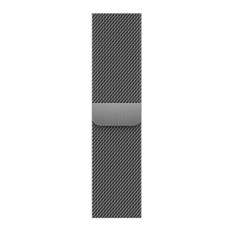 For Apple Watch Series 44mm Milanese Stainless Steel Watch Band with 3D Curved Film