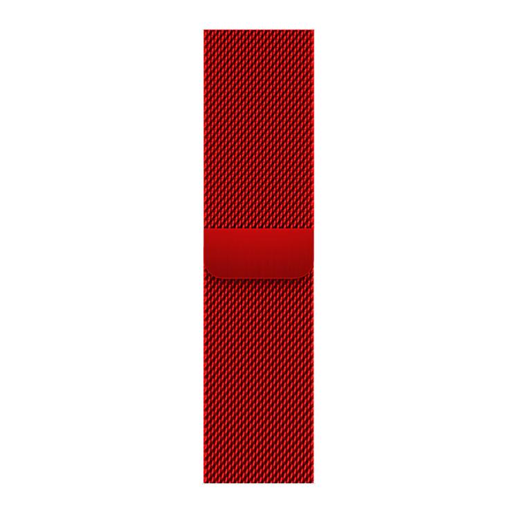 For Apple Watch Series 40mm Milanese Stainless Steel Watch Band with 3D Curved Film