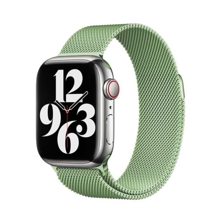 For Apple Watch Series 41mm Milanese Stainless Steel Watch Band with 3D Curved Film