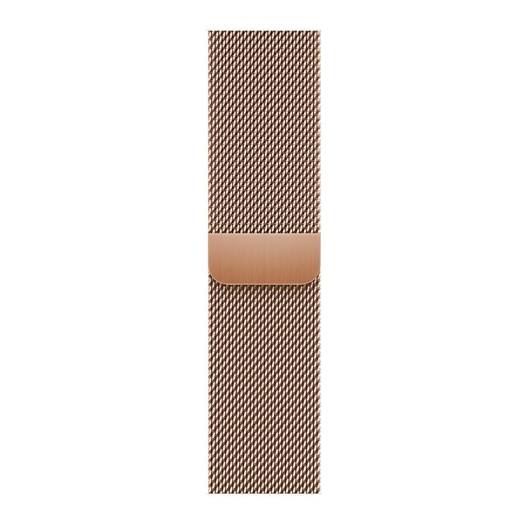For Apple Watch Series 41mm Milanese Stainless Steel Watch Band with 3D Curved Film