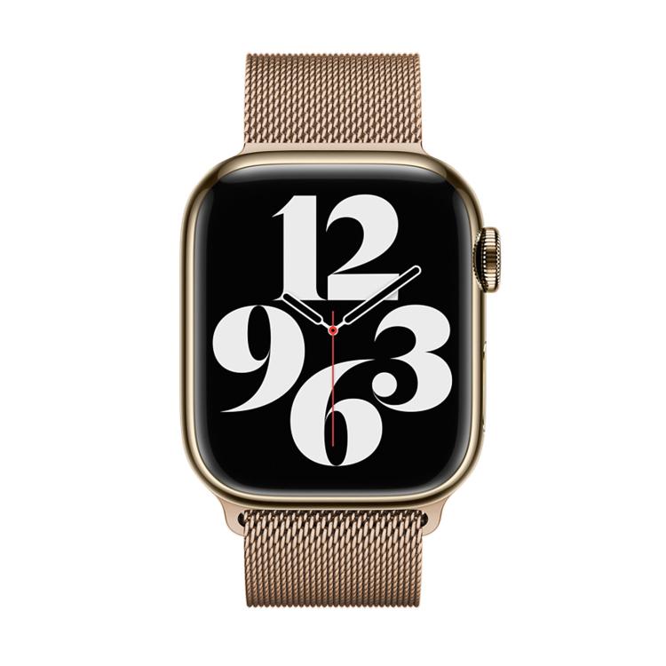 For Apple Watch Series 38mm Milanese Stainless Steel Watch Band with 3D Curved Film