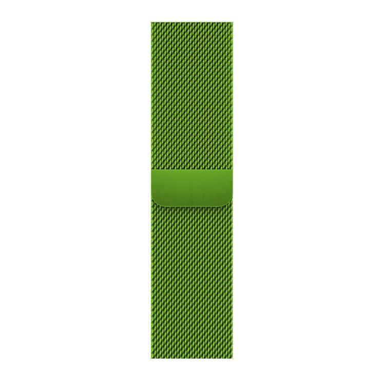 For Apple Watch Series 38mm Milanese Stainless Steel Watch Band with 3D Curved Film
