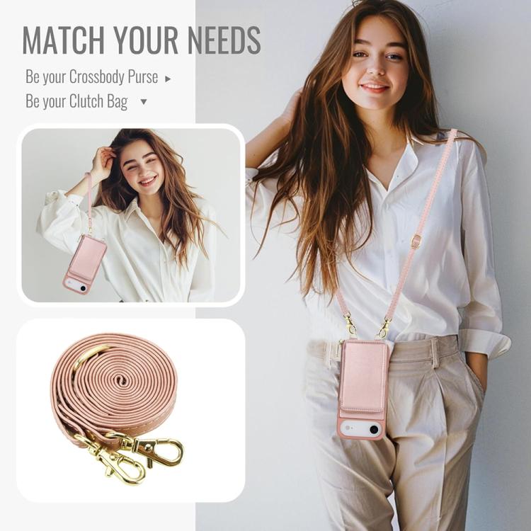 For iPhone Air Crossbody Zipper RFID Card Bag Phone Case