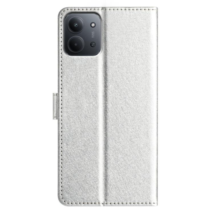 For Redmi 15C 5G / 4G Global 171mm Silk Texture Horizontal Flip Leather Phone Case
