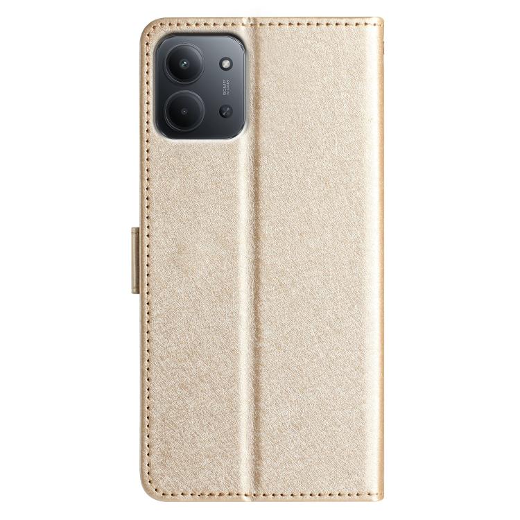 For Redmi 15C 5G / 4G EU 173mm Silk Texture Horizontal Flip Leather Phone Case
