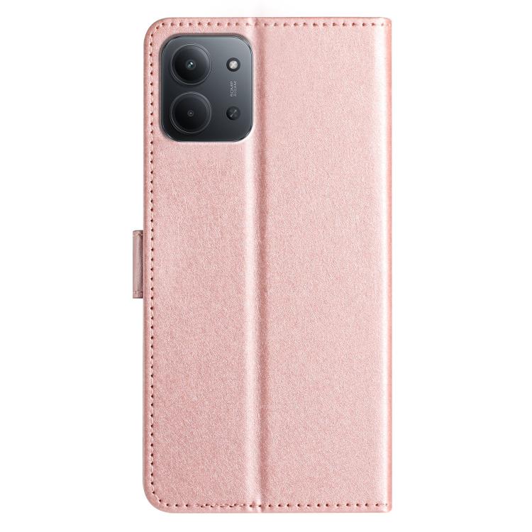 For Redmi 15C 5G / 4G EU 173mm Silk Texture Horizontal Flip Leather Phone Case