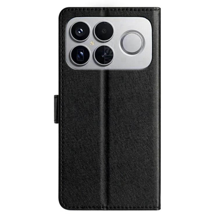 For Redmi K90 / Poco F8 Pro Silk Texture Horizontal Flip Leather Phone Case