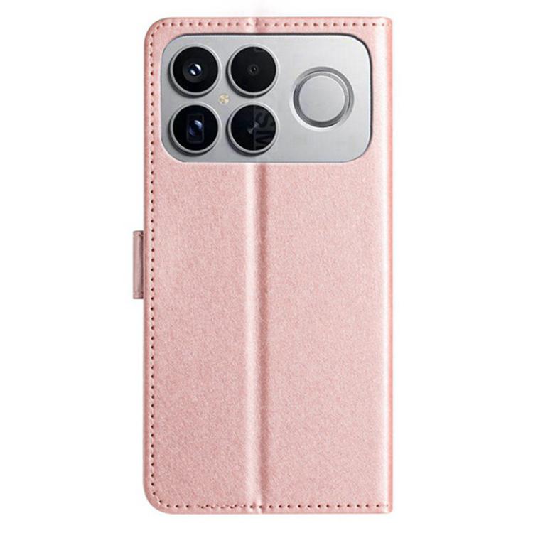 For Redmi K90 / Poco F8 Pro Silk Texture Horizontal Flip Leather Phone Case