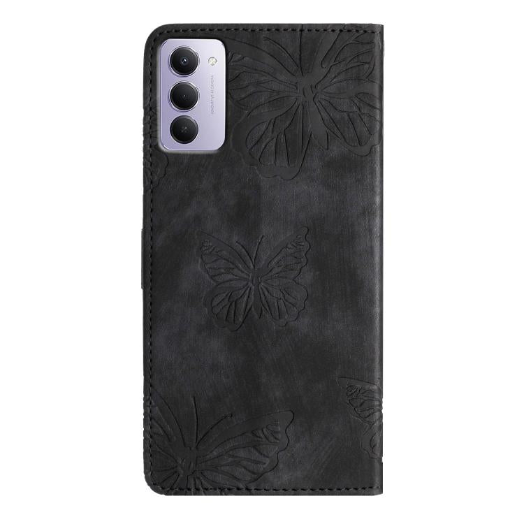 For Redmi 15 5G / 4G EU 171mm Skin-feel Embossed Butterfly Leather Phone Case