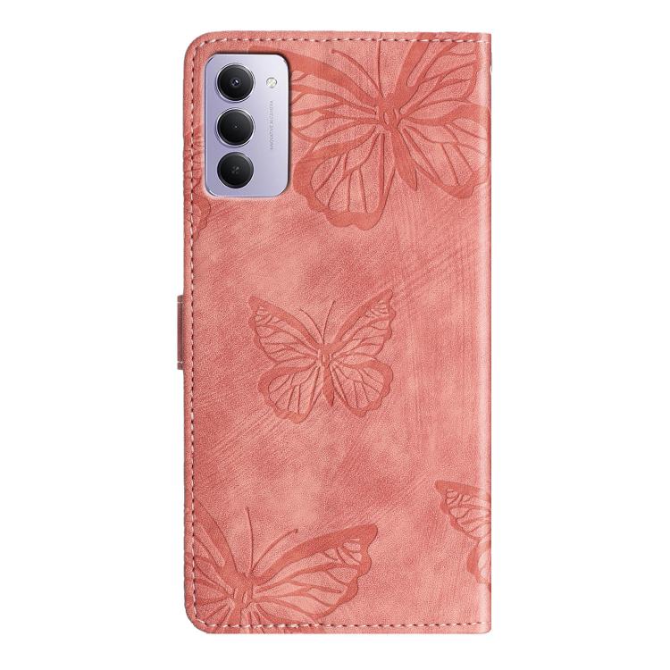 For Redmi 15 5G / 4G EU 171mm Skin-feel Embossed Butterfly Leather Phone Case