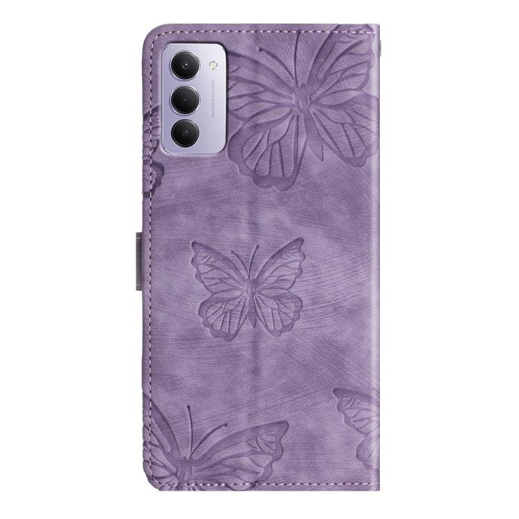 For Redmi 15 5G / 4G EU 171mm Skin-feel Embossed Butterfly Leather Phone Case