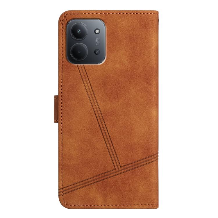 For Redmi 15C 5G / 4G EU 173mm Skin-feel Stitching Leather Phone Case