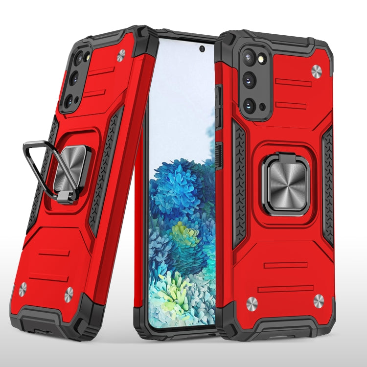 For Samsung Galaxy S20 Magnetic Armor Shockproof TPU + PC Case with Metal Ring Holder