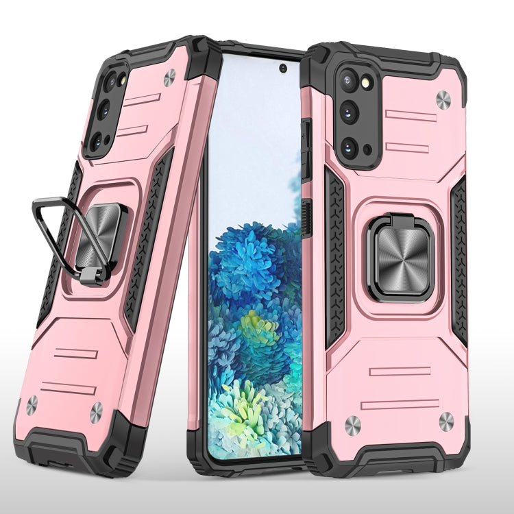 For Samsung Galaxy S20 Magnetic Armor Shockproof TPU + PC Case with Metal Ring Holder