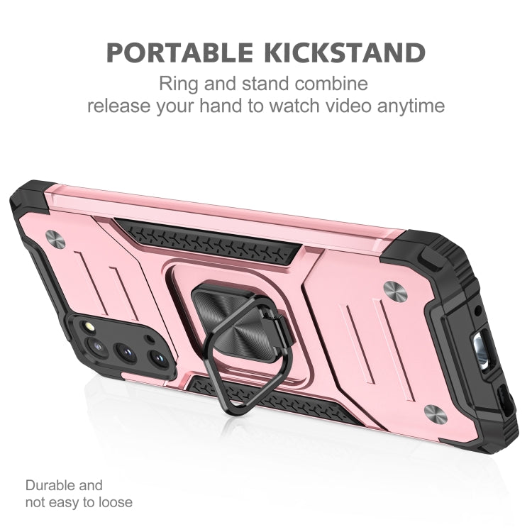For Samsung Galaxy S20 Magnetic Armor Shockproof TPU + PC Case with Metal Ring Holder