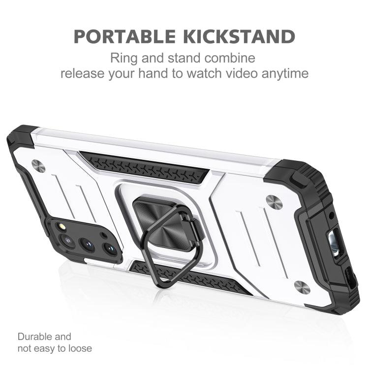 For Samsung Galaxy S20 Magnetic Armor Shockproof TPU + PC Case with Metal Ring Holder