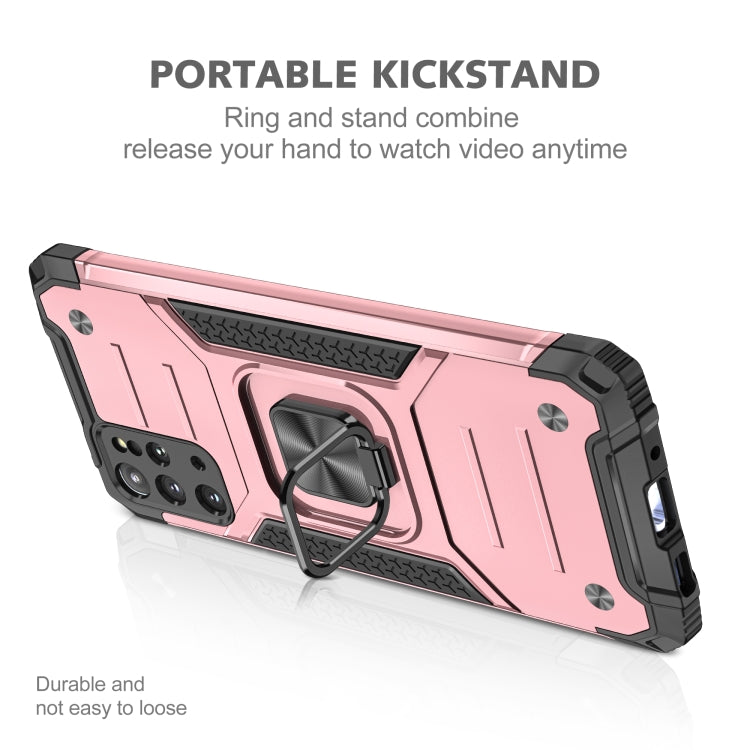 For Samsung Galaxy S20 Plus Magnetic Armor Shockproof TPU + PC Case with Metal Ring Holder