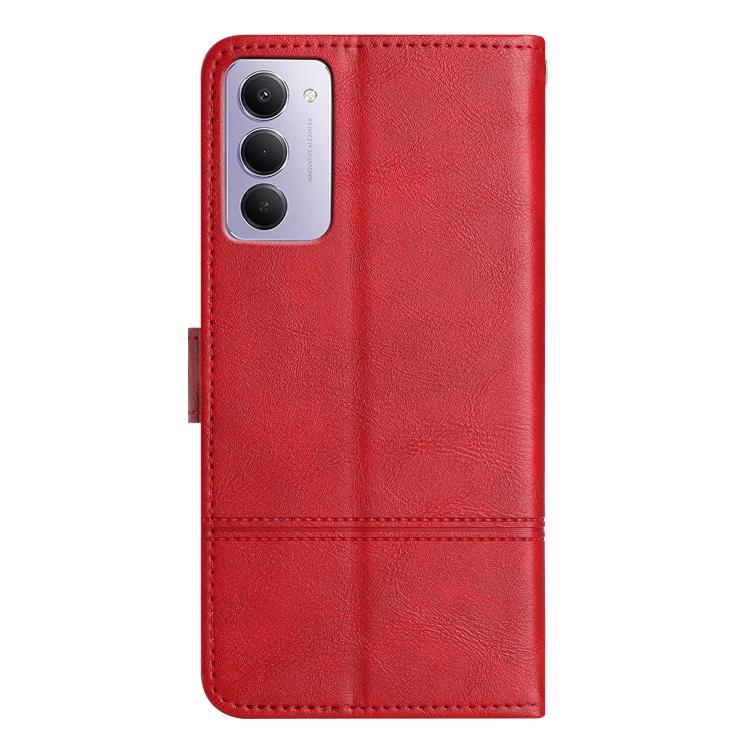 For Redmi 15 5G / 4G EU 171mm Cowhide Texture Stitching Leather Phone Case