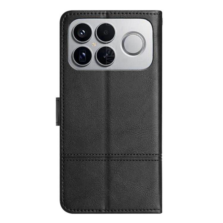 For Redmi K90 / Poco F8 Pro Cowhide Texture Stitching Leather Phone Case
