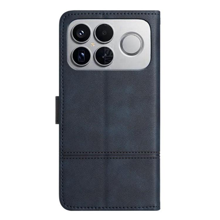 For Redmi K90 / Poco F8 Pro Cowhide Texture Stitching Leather Phone Case