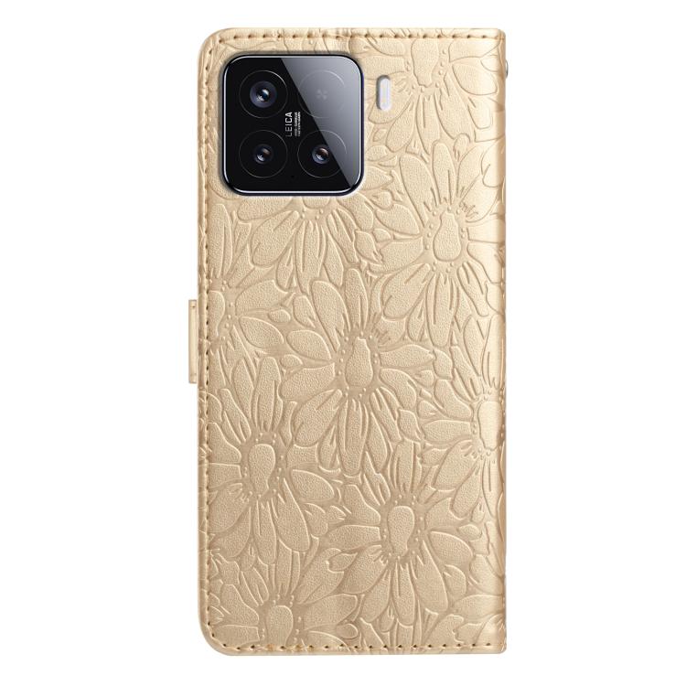 For Xiaomi 15T Pro 5G Daisy Embossed Leather Phone Case