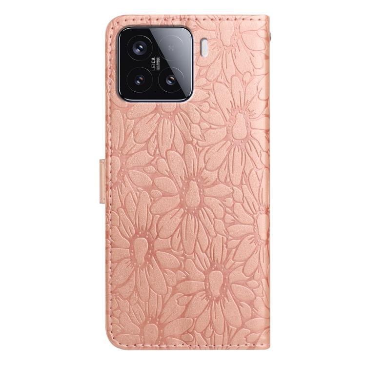 For Xiaomi 15T Pro 5G Daisy Embossed Leather Phone Case
