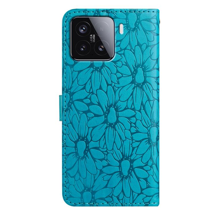 For Xiaomi 15T Pro 5G Daisy Embossed Leather Phone Case