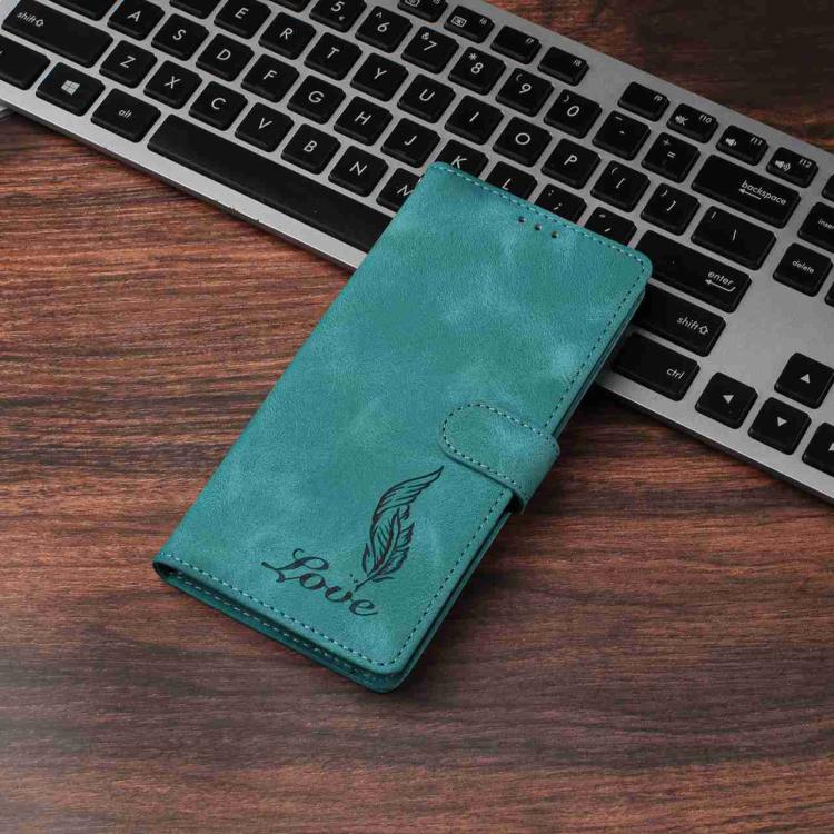 For Xiaomi 15T Pro 5G Skin Feel Embossed Feather Leather Phone Case