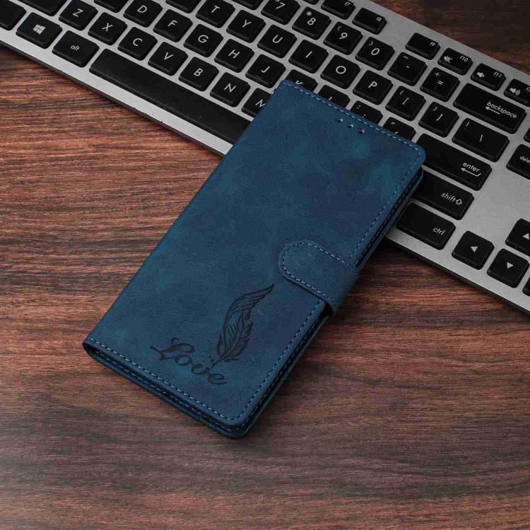 For Xiaomi 15T 5G Skin Feel Embossed Feather Leather Phone Case