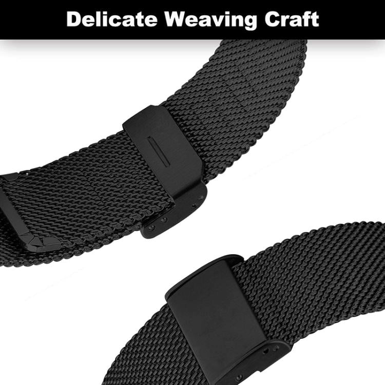 For Amazfit T-Rex Pro Fine Mesh Buckle Stainless Steel Watch Band