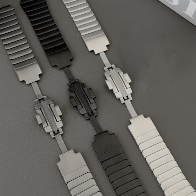 For  Amazfit T-Rex 2 One Beads Side Detachable Titanium Alloy Watch Band