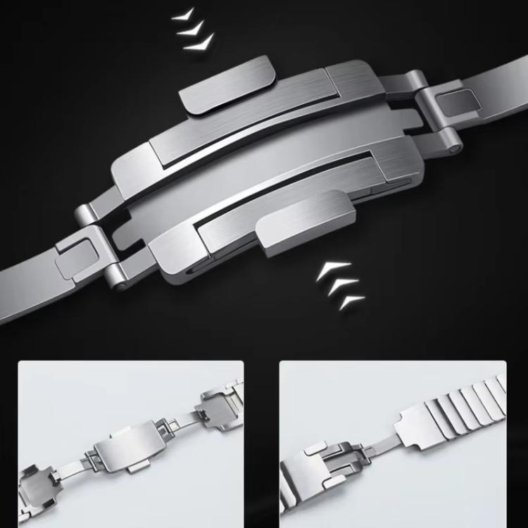 For  Amazfit T-Rex 2 One Beads Side Detachable Titanium Alloy Watch Band