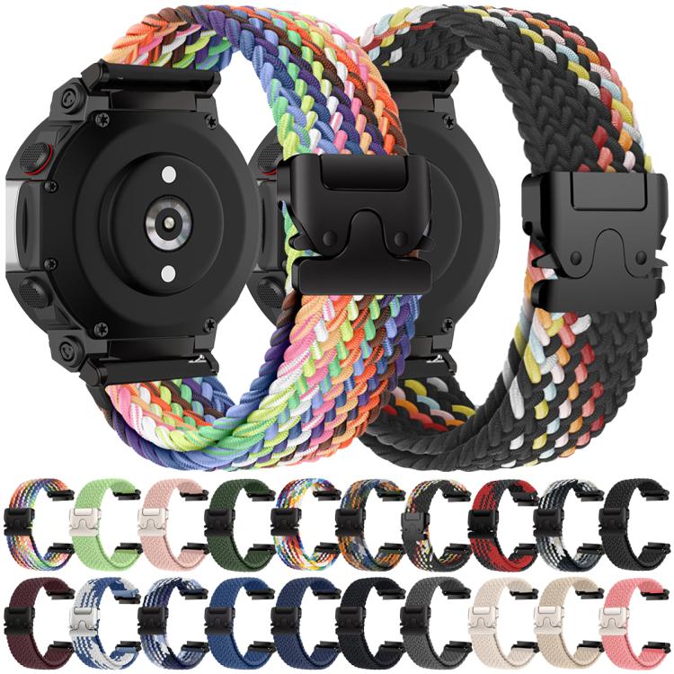 For  Amazfit T-Rex 2 Parachute Snap Buckle Braided Watch Band