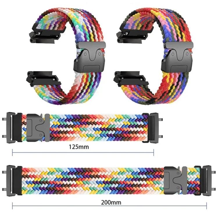 For  Amazfit T-Rex 2 Parachute Snap Buckle Braided Watch Band