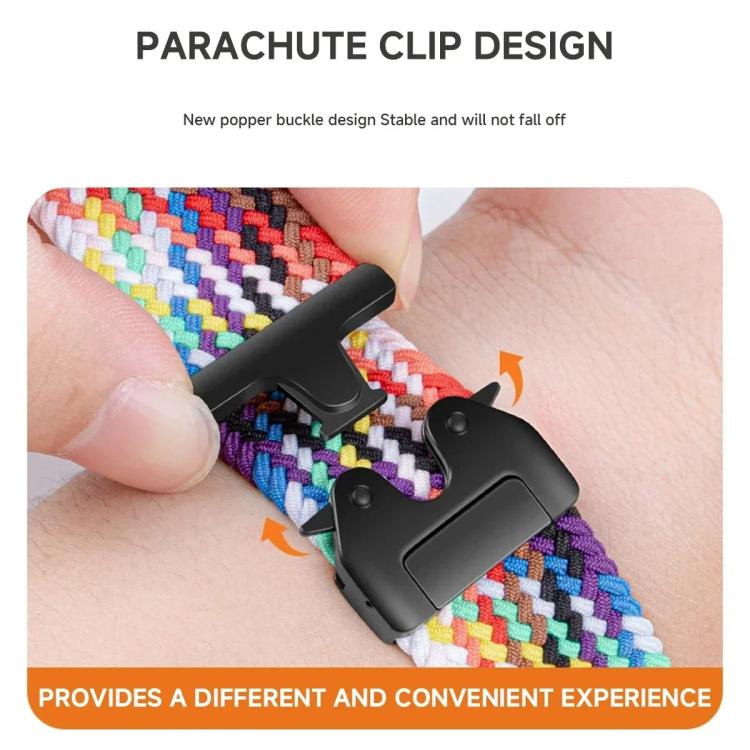 For  Amazfit T-Rex 2 Parachute Snap Buckle Braided Watch Band