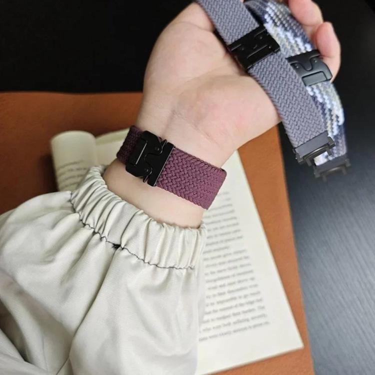 For  Amazfit T-Rex 2 Parachute Snap Buckle Braided Watch Band