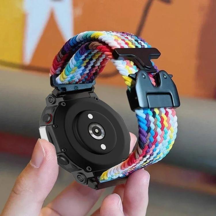 For  Amazfit T-Rex 2 Parachute Snap Buckle Braided Watch Band