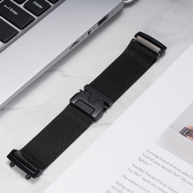 For Amazfit T-Rex Pro Parachute Snap Buckle Milanese Titanium Alloy Watch Band